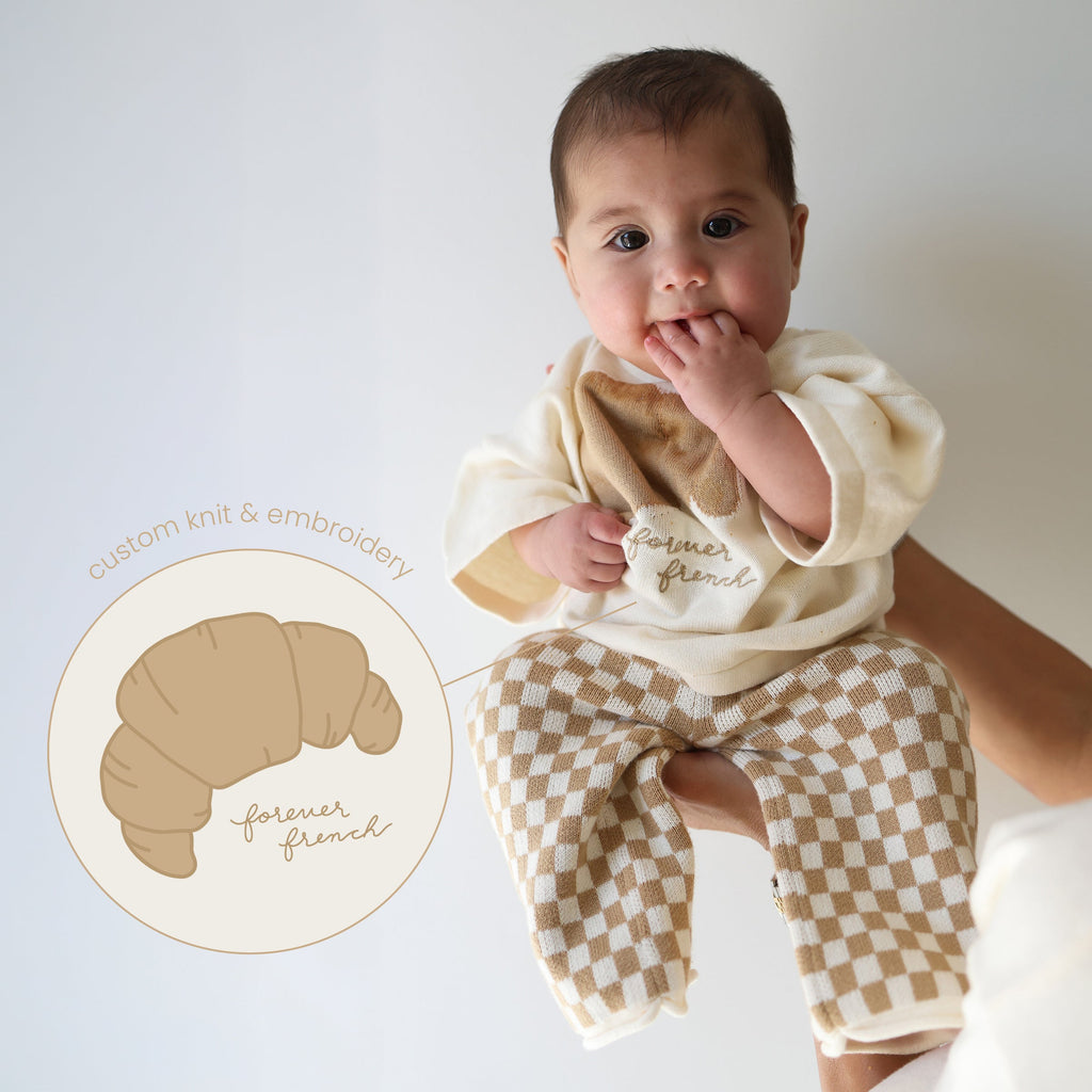 Knit Pant Set | Croissants