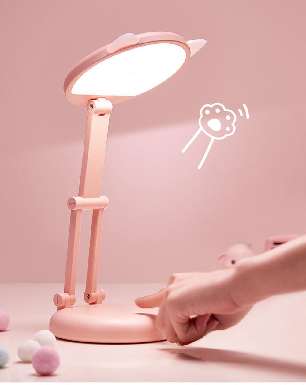 Cute Cat LED Desk Lamp - Foldable Eye Protection Study Light
