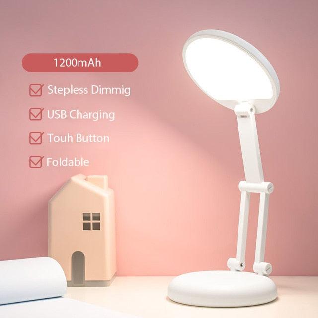 Cute Cat LED Desk Lamp - Foldable Eye Protection Study Light