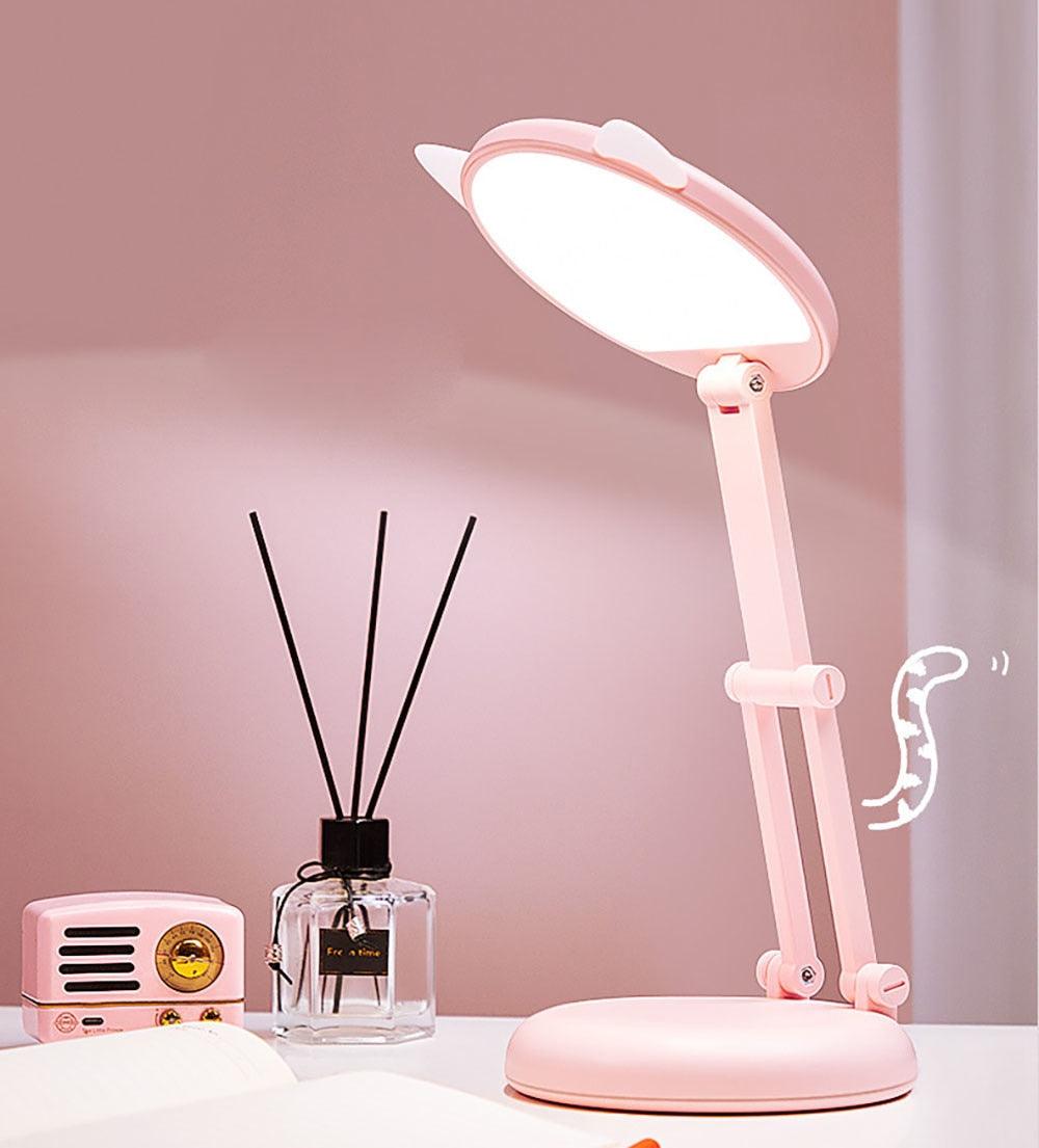 Cute Cat LED Desk Lamp - Foldable Eye Protection Study Light