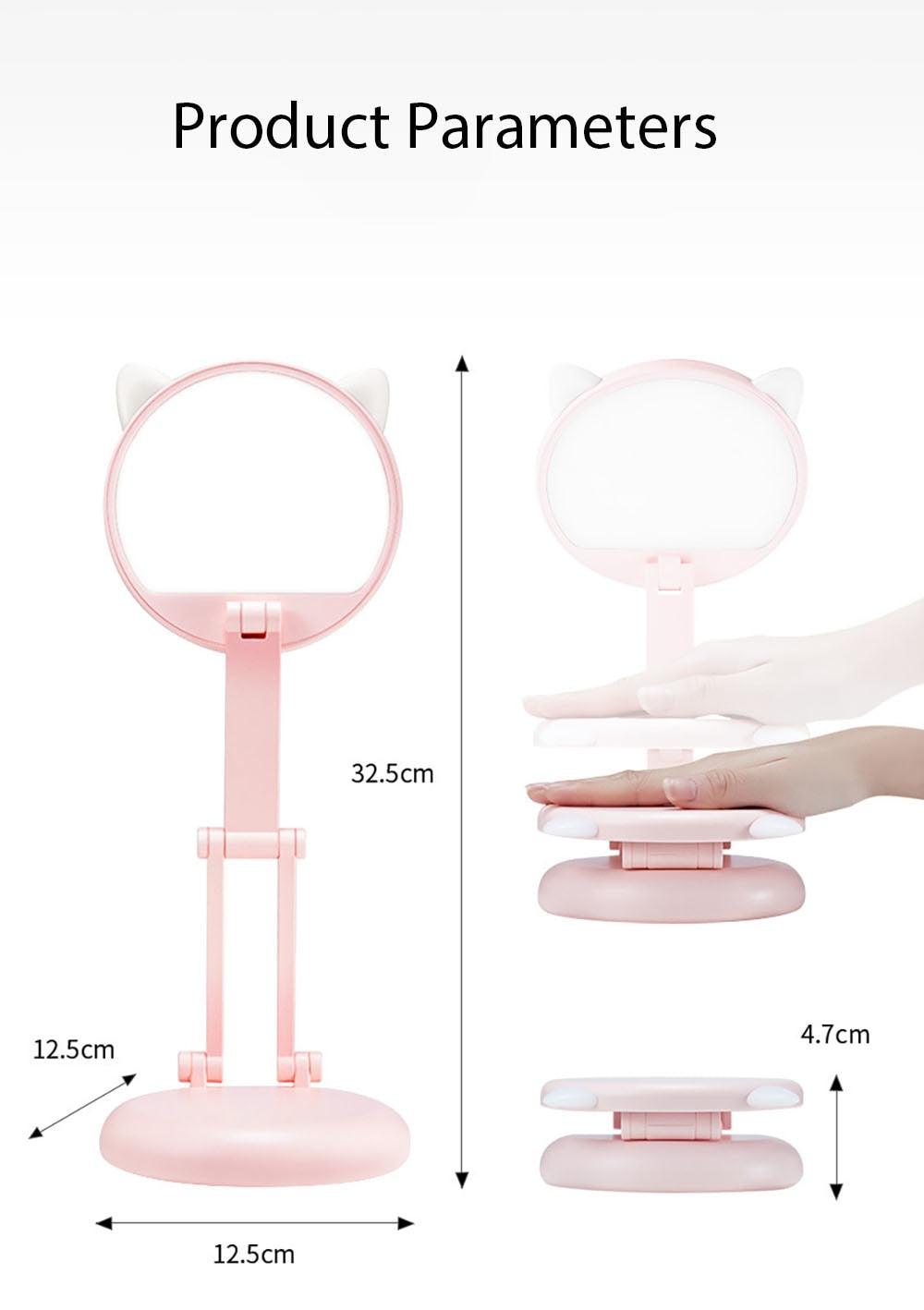 Cute Cat LED Desk Lamp - Foldable Eye Protection Study Light