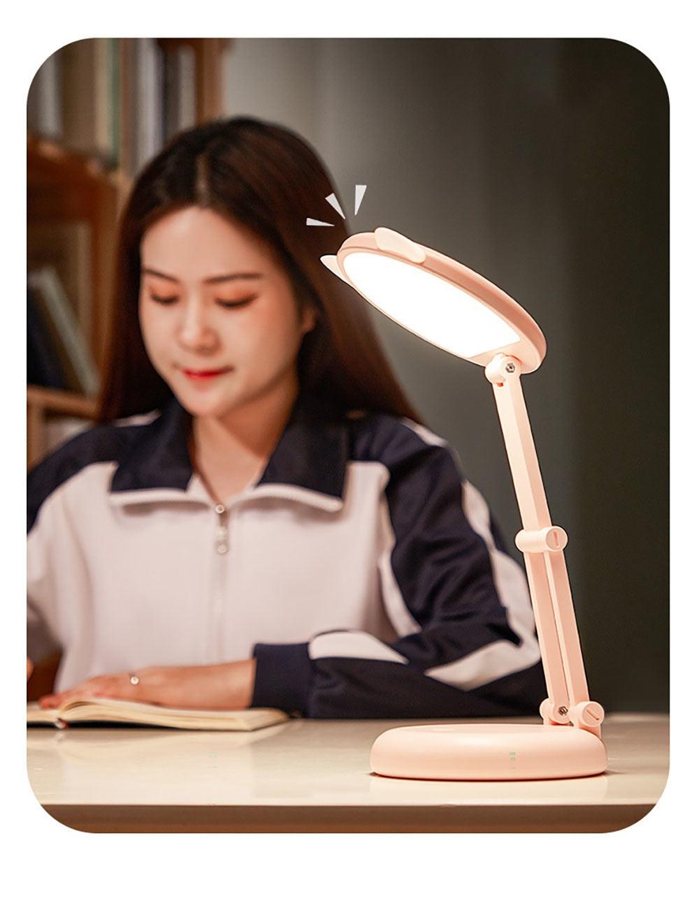 Cute Cat LED Desk Lamp - Foldable Eye Protection Study Light