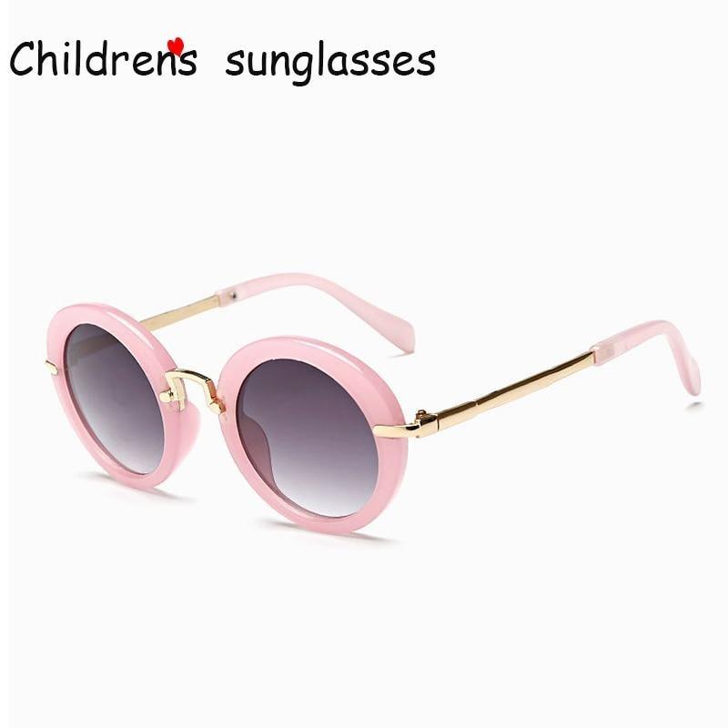 Cute Round Polarized Sunglasses for Kids with UV400 Protection