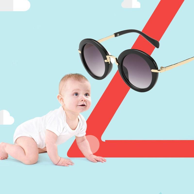 Cute Round Polarized Sunglasses for Kids with UV400 Protection