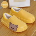 Waterproof Cotton Bear Slippers with Memory Foam & Non-Skid Sole