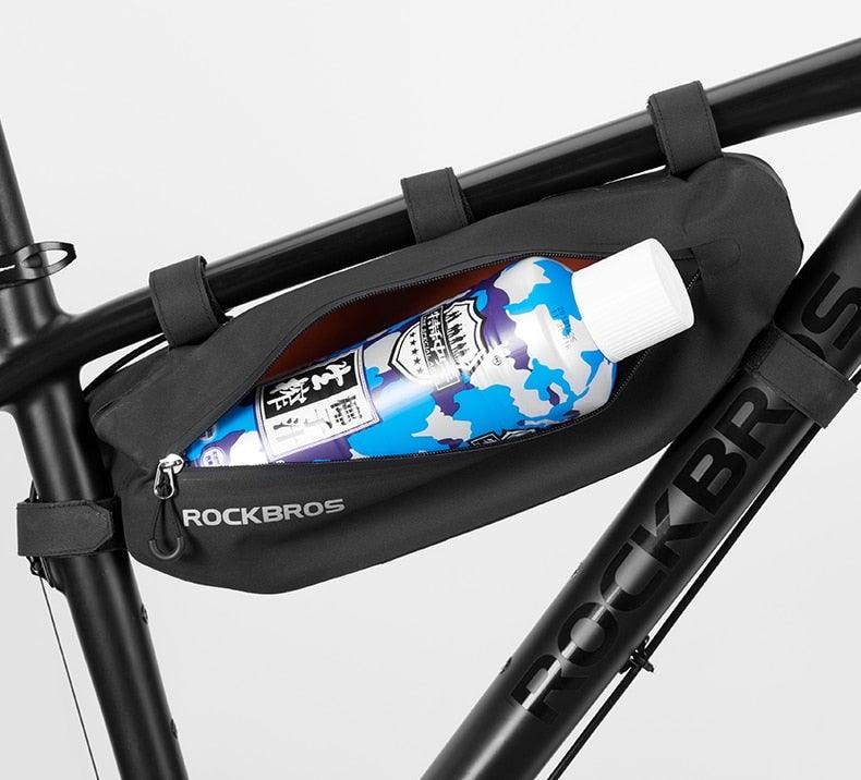 Waterproof Cycling Top Tube Bike Frame Bag - High Capacity Black
