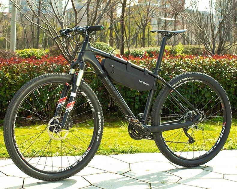 Waterproof Cycling Top Tube Bike Frame Bag - High Capacity Black