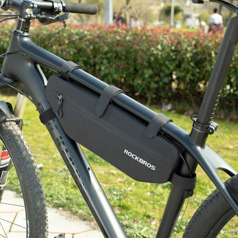 Waterproof Cycling Top Tube Bike Frame Bag - High Capacity Black