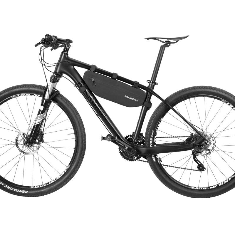 Waterproof Cycling Top Tube Bike Frame Bag - High Capacity Black