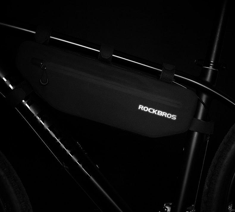 Waterproof Cycling Top Tube Bike Frame Bag - High Capacity Black