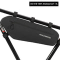 Waterproof Cycling Top Tube Bike Frame Bag - High Capacity Black