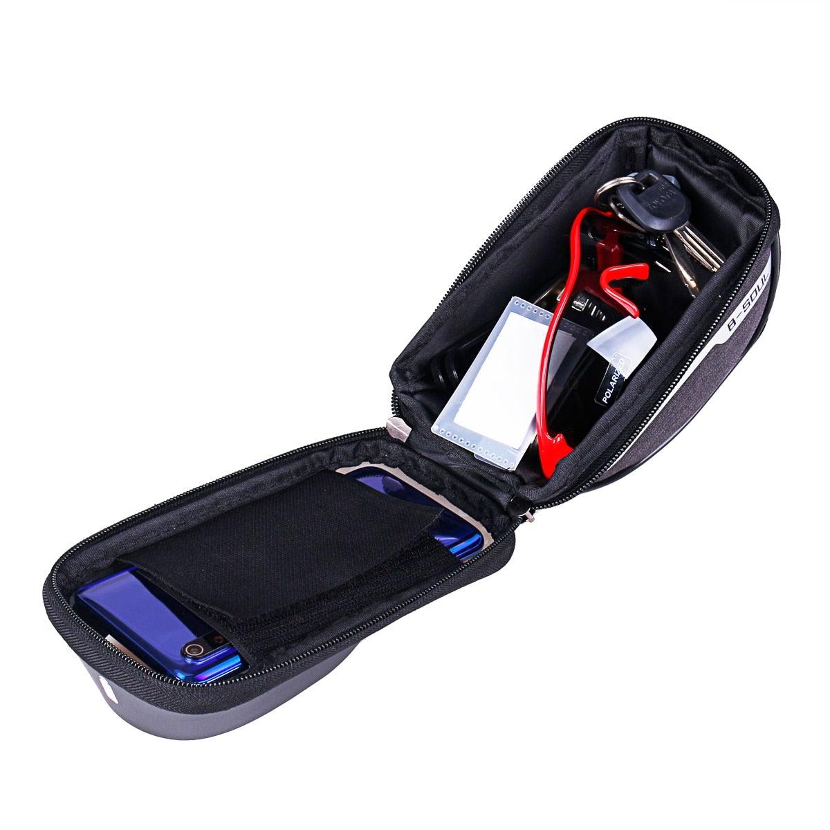 Waterproof Bike Top Tube Smartphone Bag and Cycling Storage Pouch