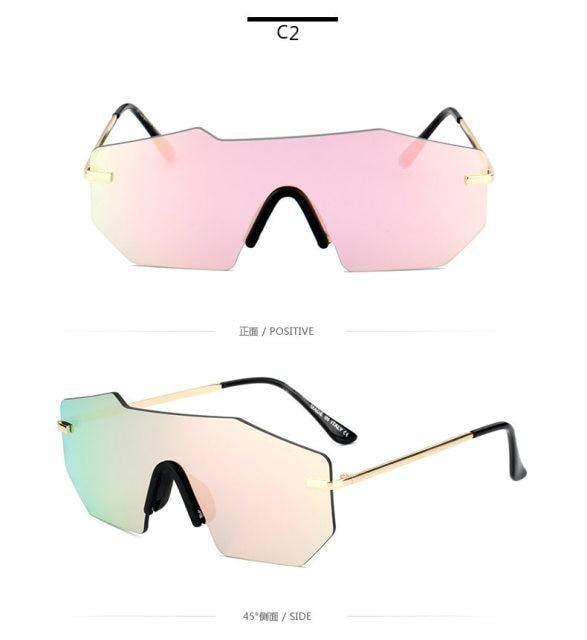 Frameless Sports Sunglasses UV400 Polarized Performance Shades