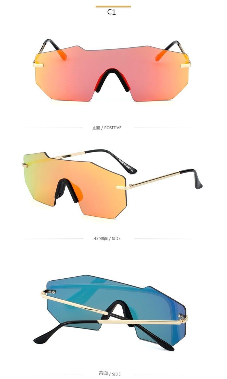 Frameless Sports Sunglasses UV400 Polarized Performance Shades