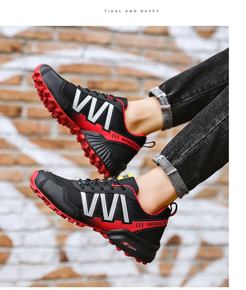 Men's Waterproof Trail Running Shoes & Outdoor Hiking Sneakers