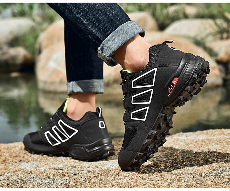Men's Waterproof Trail Running Shoes & Outdoor Hiking Sneakers