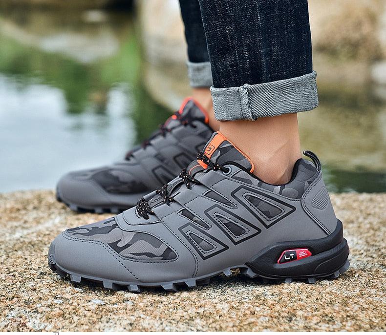 Men's Waterproof Trail Running Shoes & Outdoor Hiking Sneakers