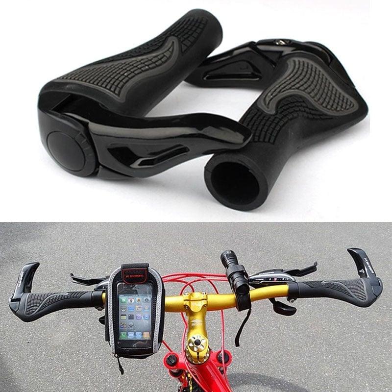 Ergonomic Mountain Bike Handlebar Grips with Adjustable Bar Ends