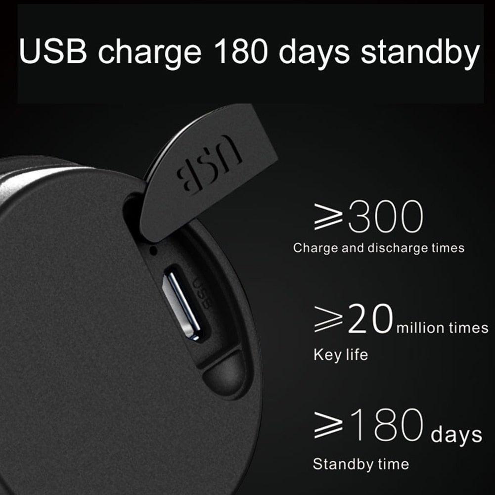 130dB USB Rechargeable Electric Bike Horn - Minimalist Black