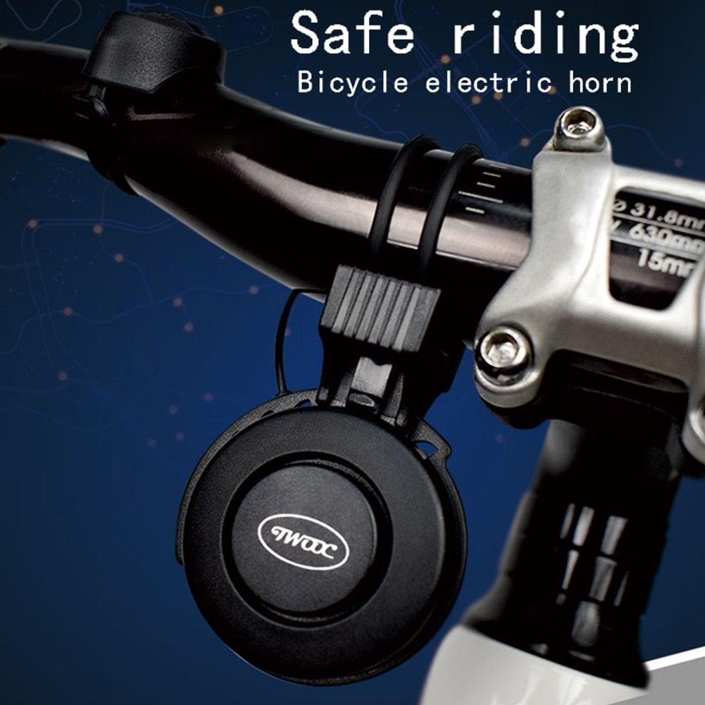 130dB USB Rechargeable Electric Bike Horn - Minimalist Black