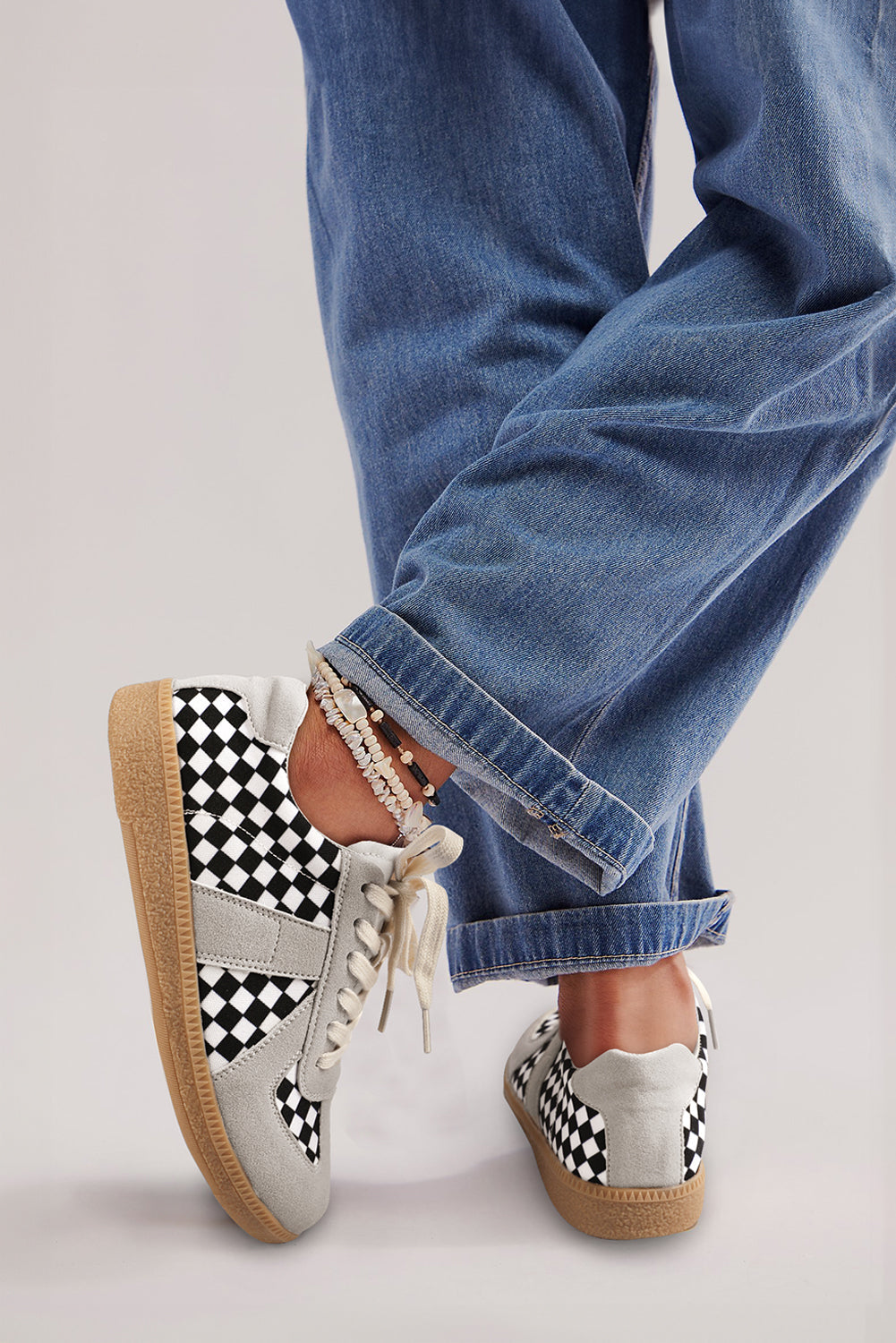 Avery Up Flat Leatherette Shoes
