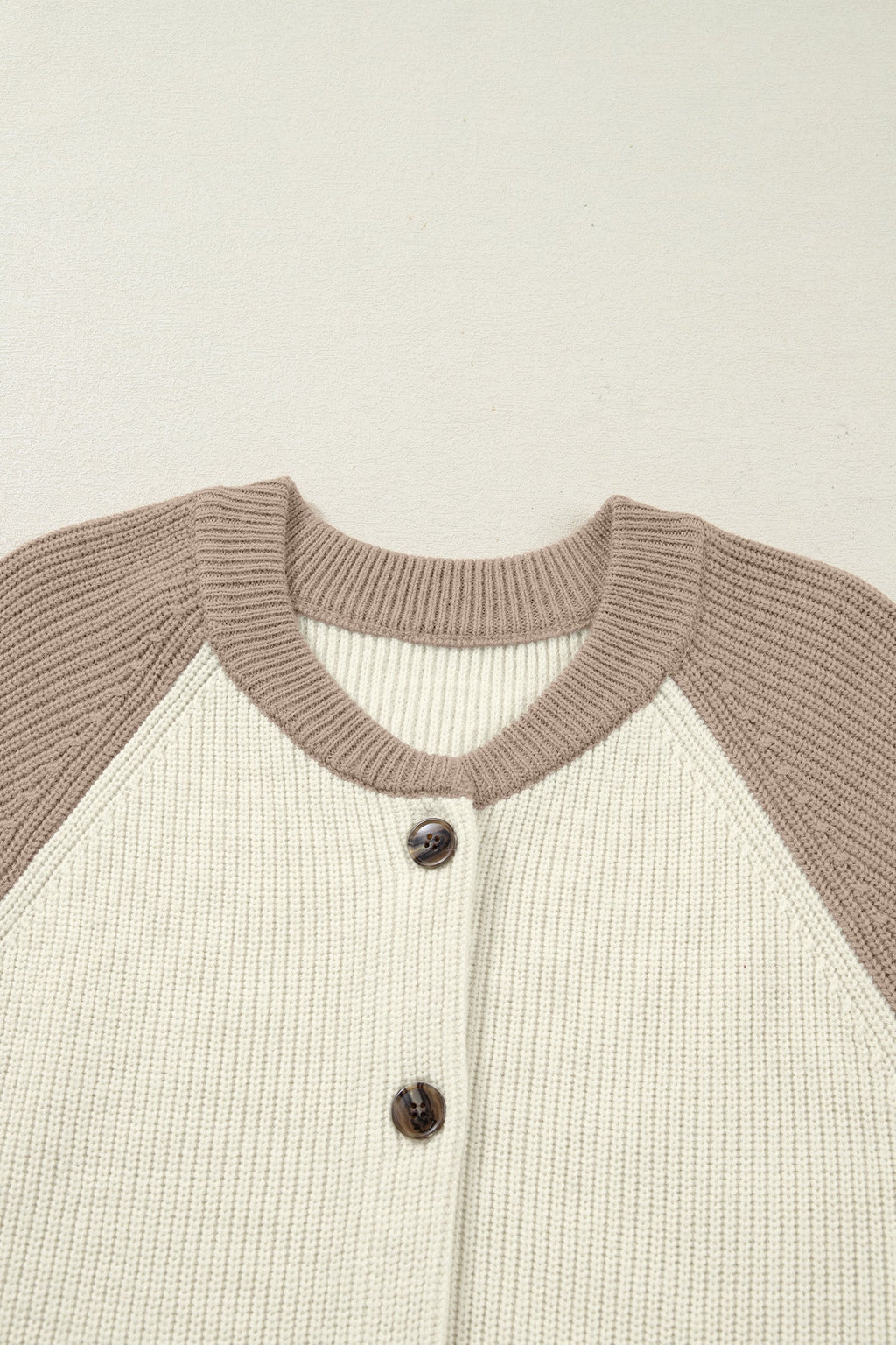 Ribbed Knit Button-Down Sweater Cardigan