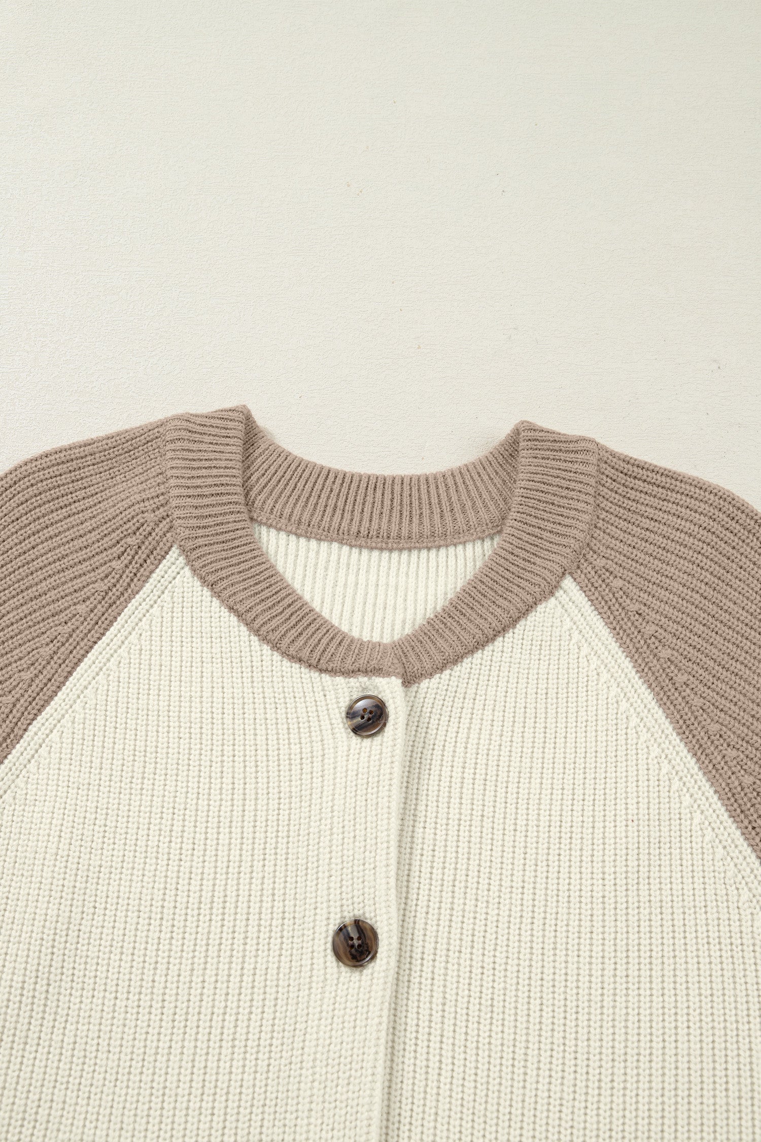 Ribbed Knit Button-Down Sweater Cardigan