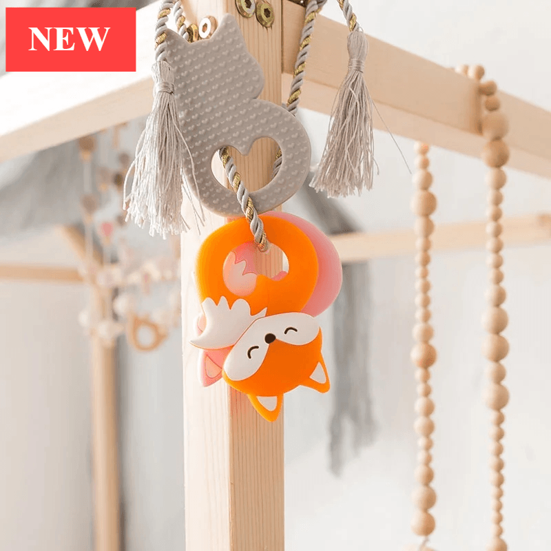 Animal Fox Silicone Teether Toy for Baby Teething
