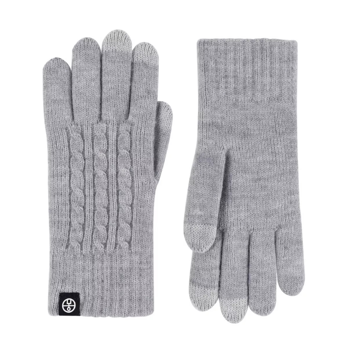 Cable Knit Touchscreen Gloves