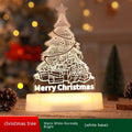 3D Acrylic LED Night Light Festive Holiday Home Decor Ornament