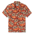 100% Cotton Hawaiian Shirt For Men Japanese Daruma Doll Camp Collar Shirt By Yakima