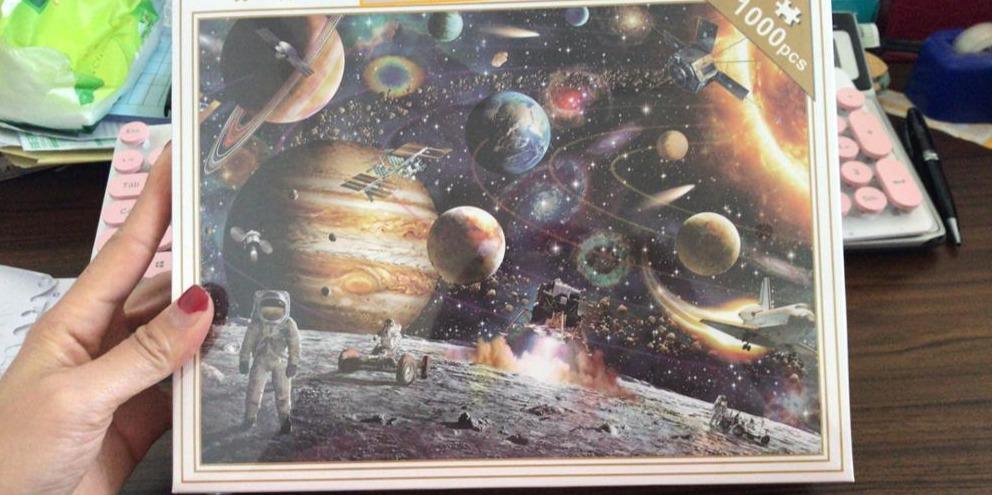1000 Piece Space Travel Jigsaw Puzzle for Adults and Kids