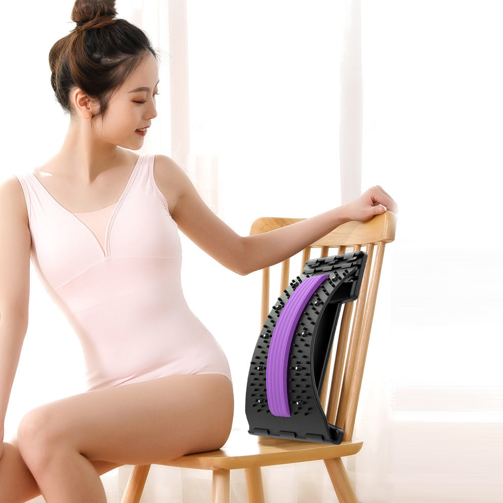 Adjustable Lumbar Back Stretcher & Spine Support for Pain Relief