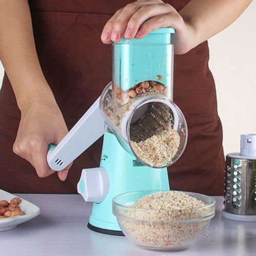 Multifunctional Round Mandoline Vegetable Slicer & Cheese Grater