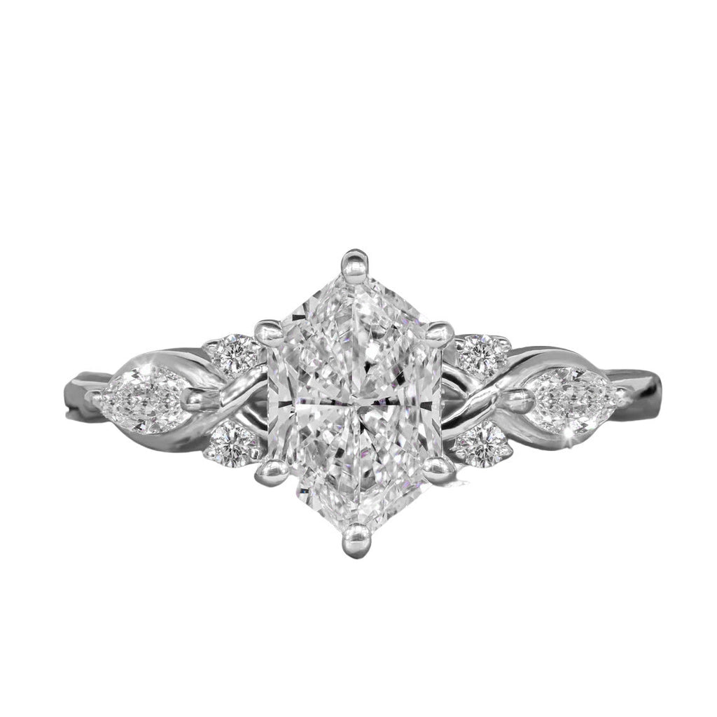 Tk European And American Temu Cross-Border New Hot-Selling Jewelry Elegant Arrow-Shaped Zircon Diamond Finger Fashion Versatile Engagement Women's Ring