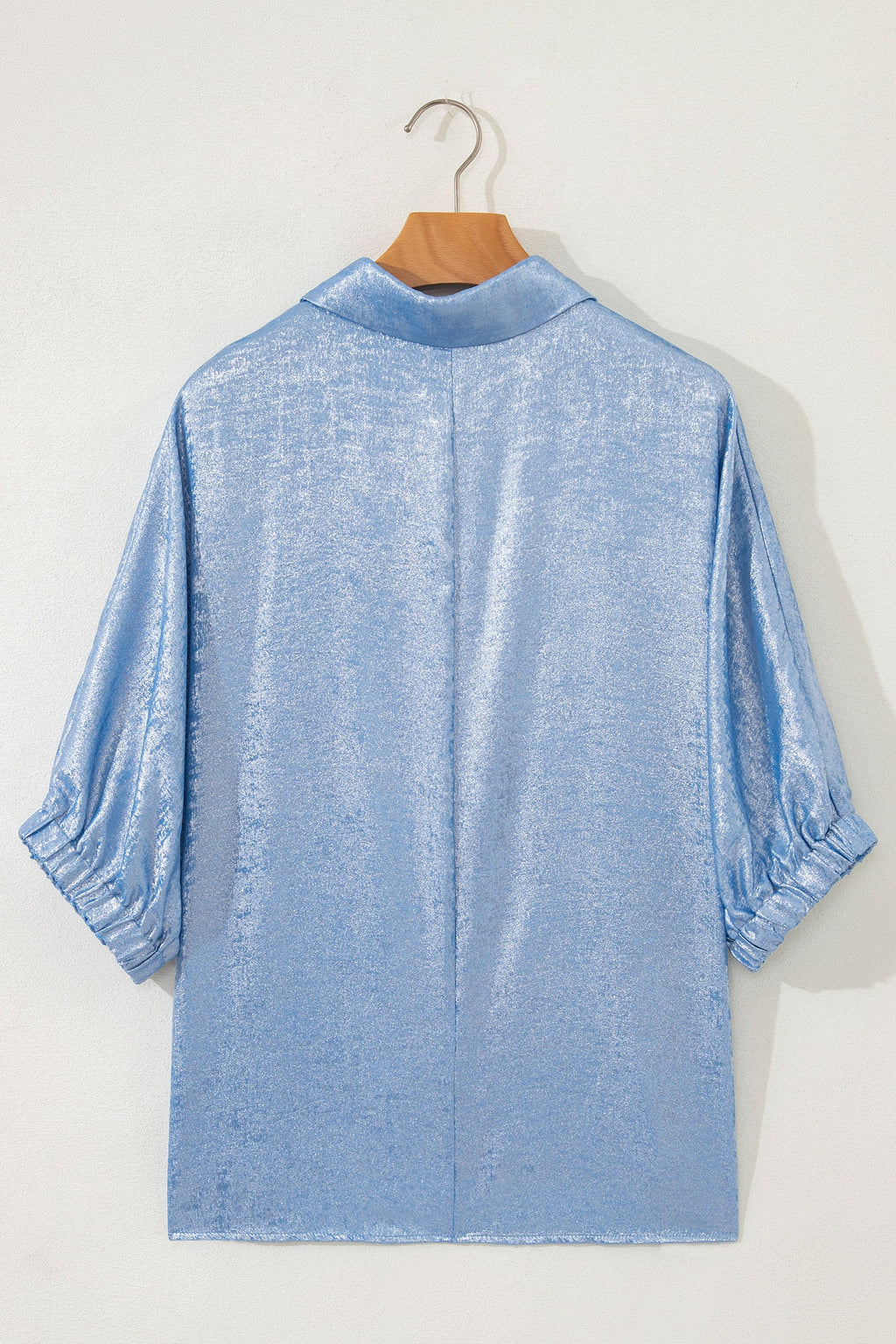 Jolene Half Sleeve Metallic Top - Shimmer Party Blouse