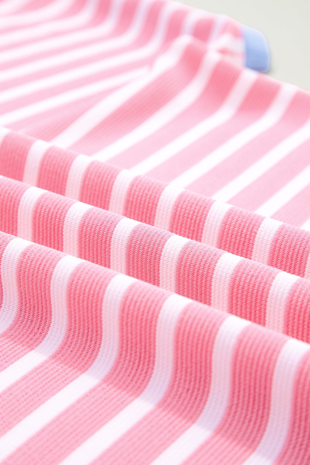Kelly Striped Short Sleeve Knit Top with Color Block