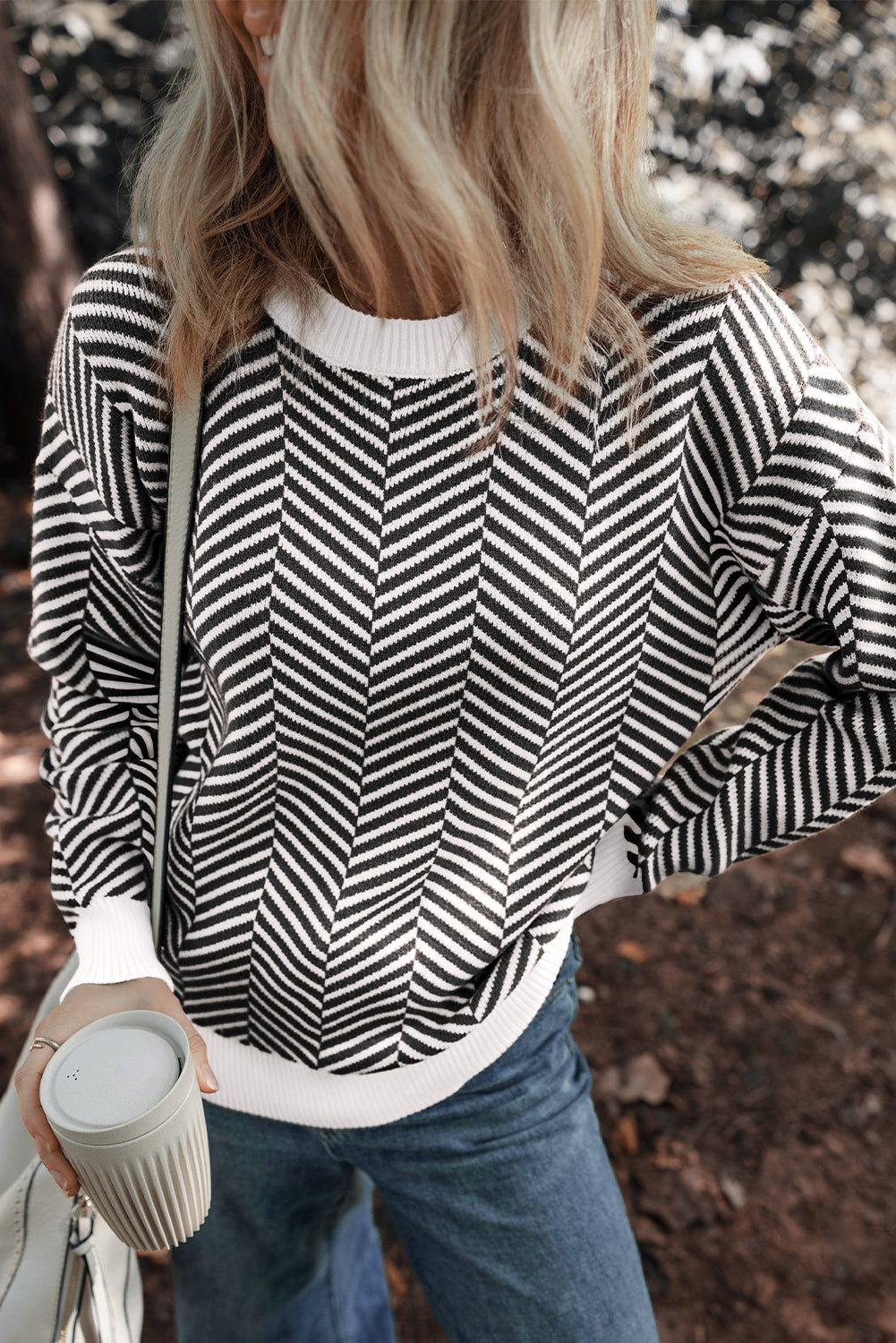 Evelyn Edge Drop Shoulder Sweater