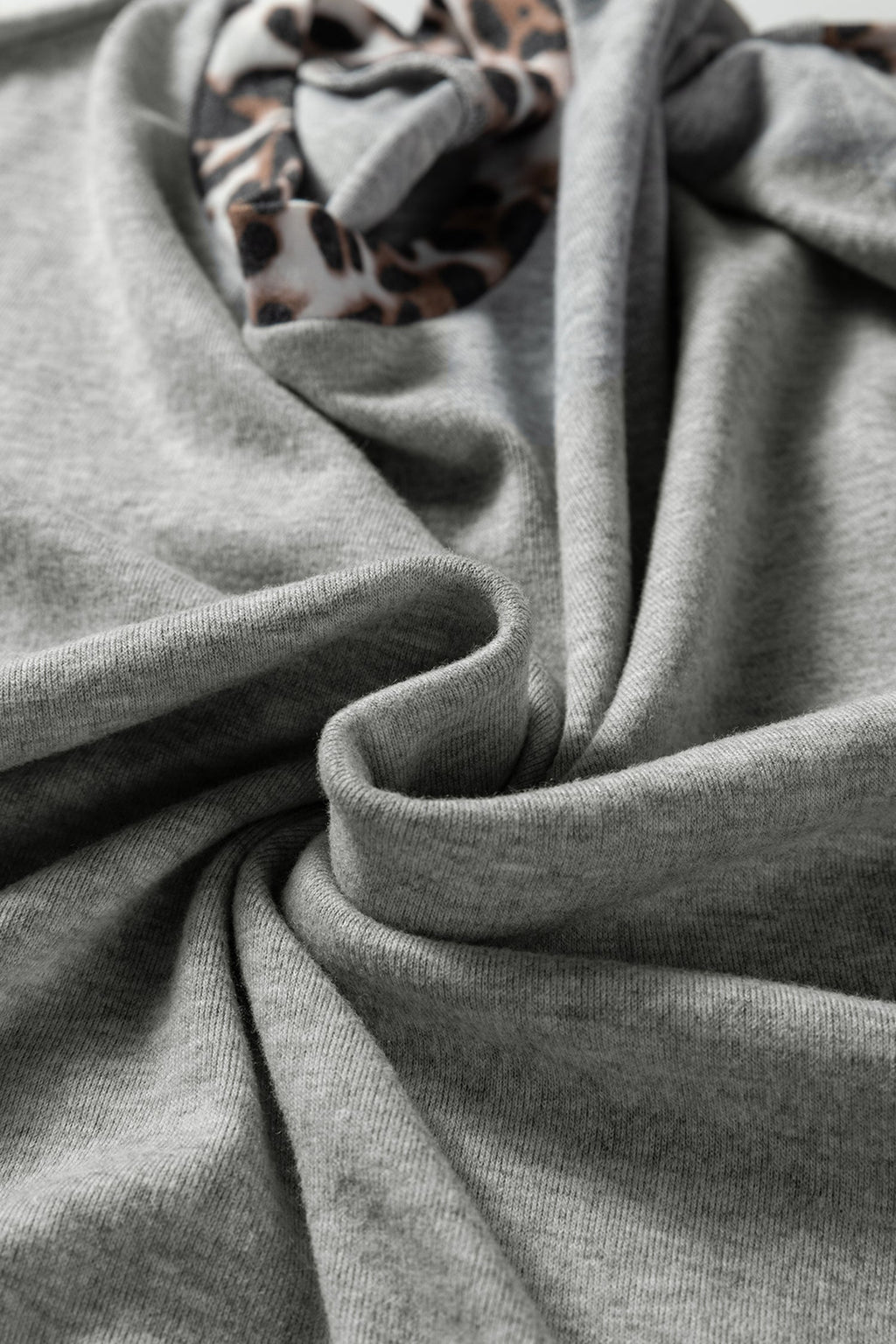 Colorblock Leopard Patchwork Dolman Sleeve Sweatshirt