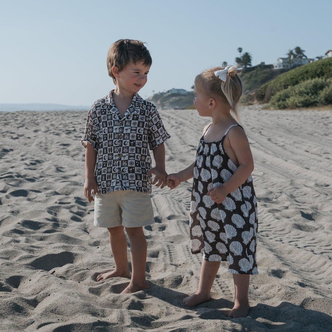 Child Muslin Sleeveless Dress | Seashells
