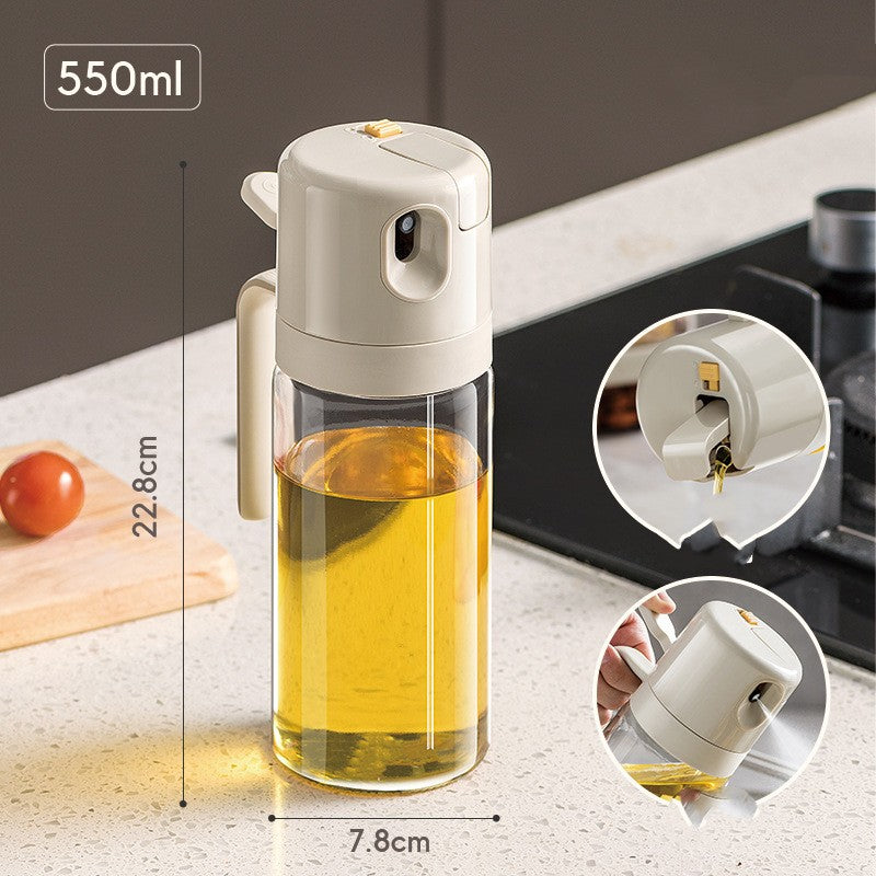 2-in-1 Automatic Oil Sprayer and Dispenser for BBQ and Cooking