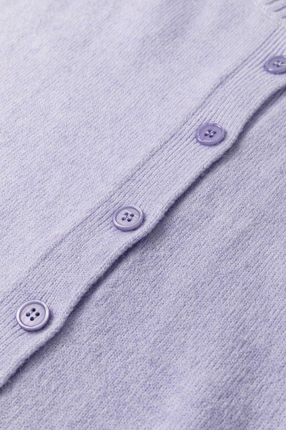 Solid 3/4 Sleeve Boxy Button-Down Cardigan