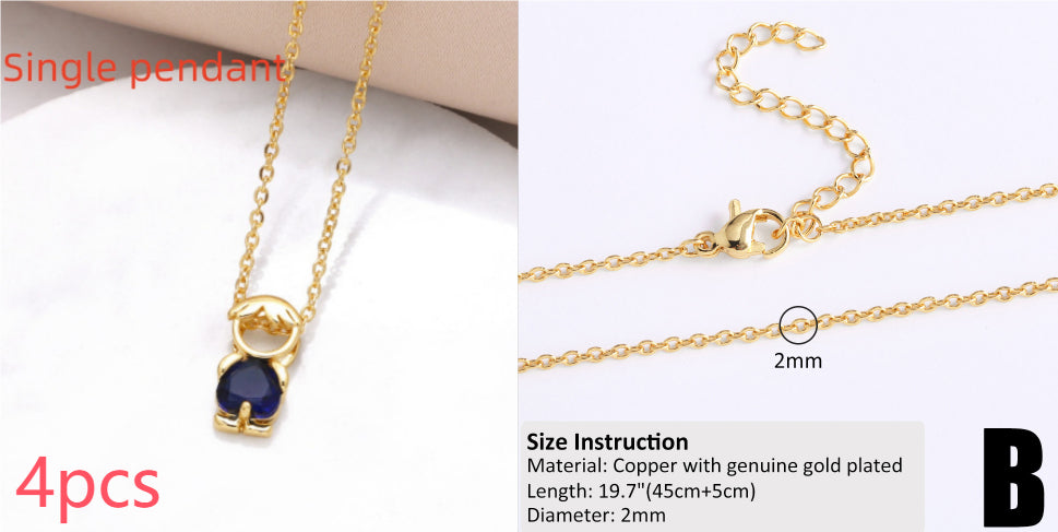 18k Gold Plated Minimalist Hip-Hop Chain Necklace for DIY Styling
