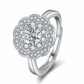 Double Layer Floral Plum Blossom Ring
