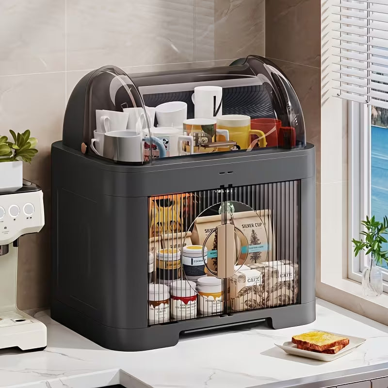 15.4-Inch Foldable Plastic Storage Box with Lid Multi-Purpose Organizer