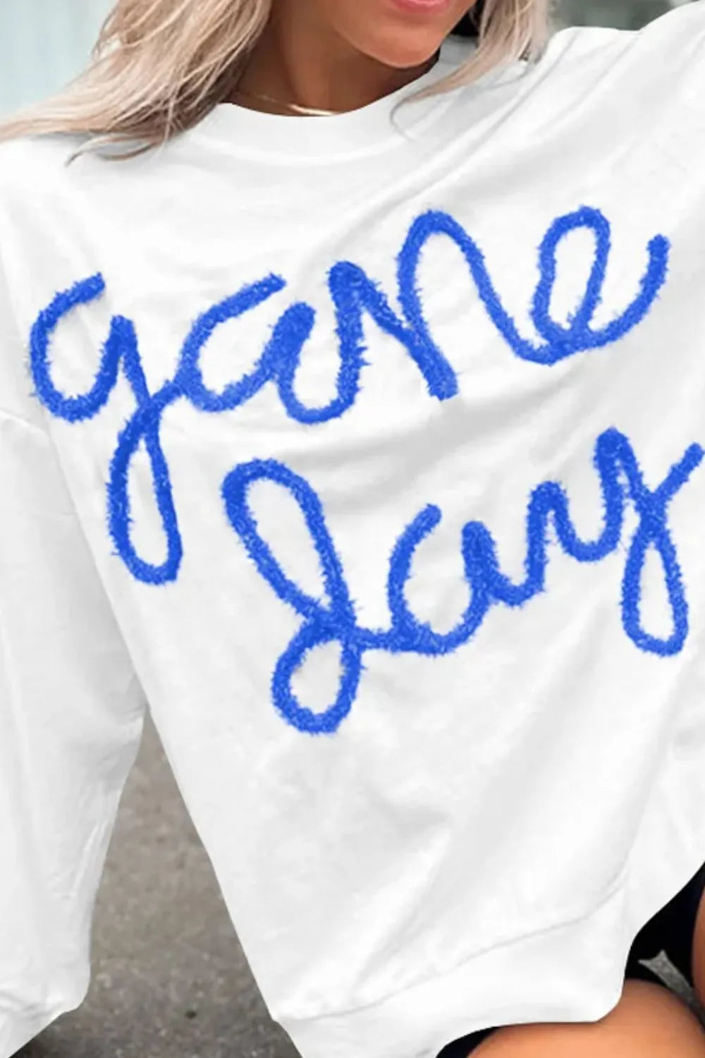 Round Neck Long Sleeve Sweatshirt | Classic Cotton Blend