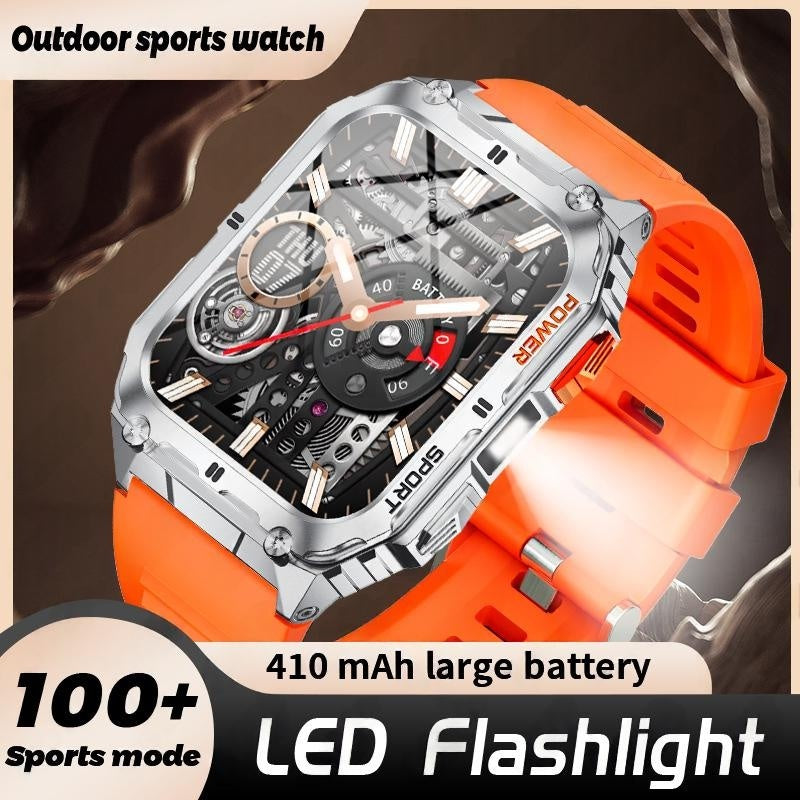 Mens Smart Call Watch Multi-function Alarm Weather Heart Rate And Music