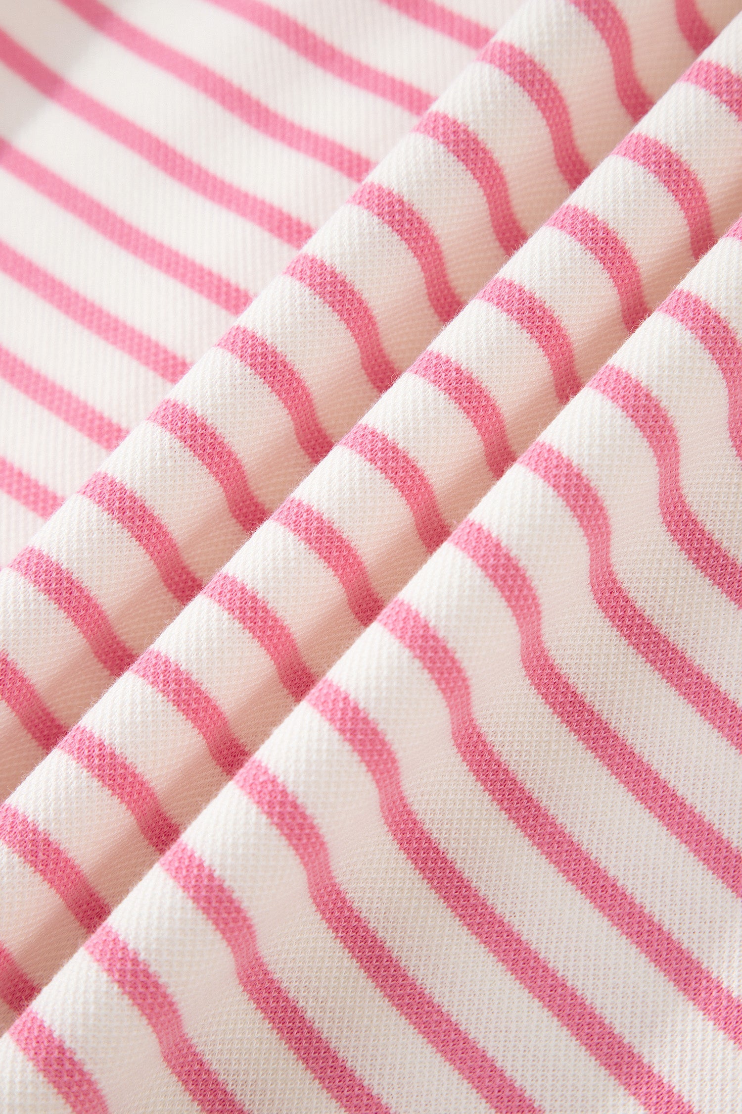 Stripe Colorblock Polo Tee and Drawstring Skort Two-Piece Set