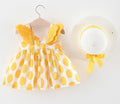 Luxury handmade newborn princess dress in soft colors with matching hat