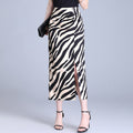 Women's High Waist Hip Split Long Skirt for Office Chic